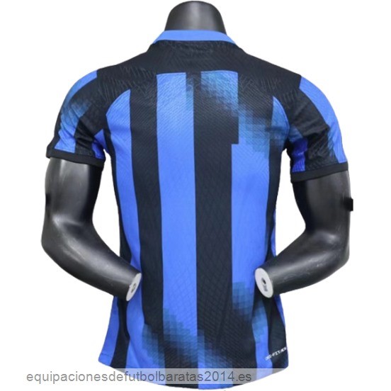 Nuevo Tailandia 1ª Jugadores Camiseta Inter Milan 23/24 Azul Negro Baratas